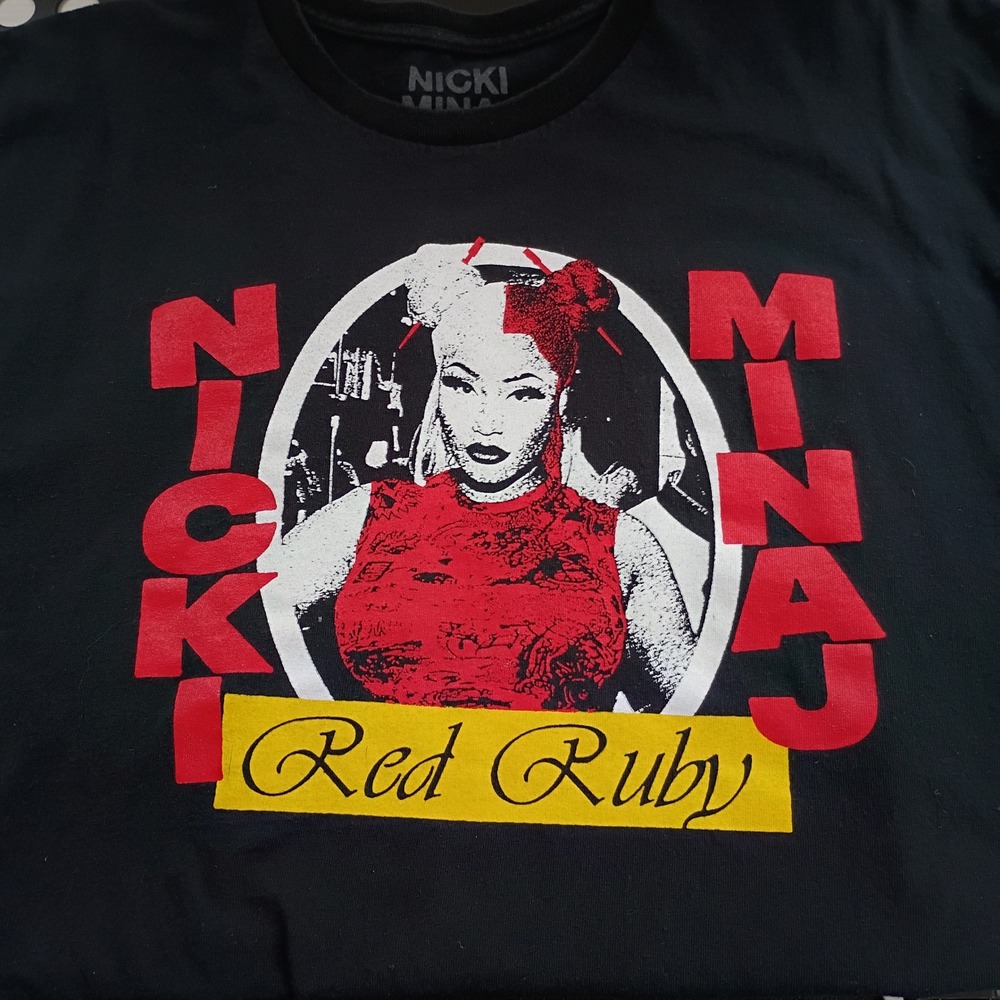 Nicki Minaj Red Ruby Graphic T-Shirt Black XXL 2022 Roman Reloaded Bravado - Picture 5 of 5